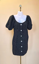 Pomelo Black Tweed Mini Dress – Size XS