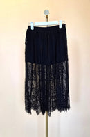 Forever 21 Black Lace Midi Skirt – Size XS