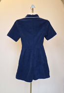 Pomelo Navy Corduroy Zip Playsuit – Size XXS