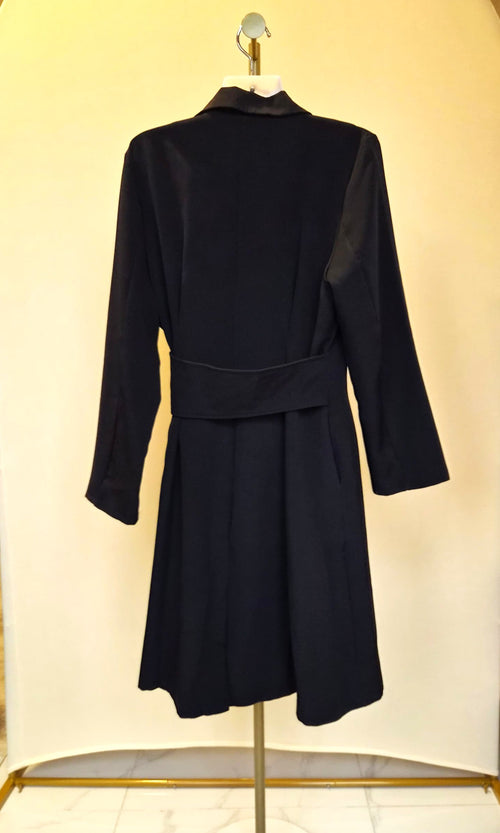 Black Double-Breasted Blazer Dress – Size XXL